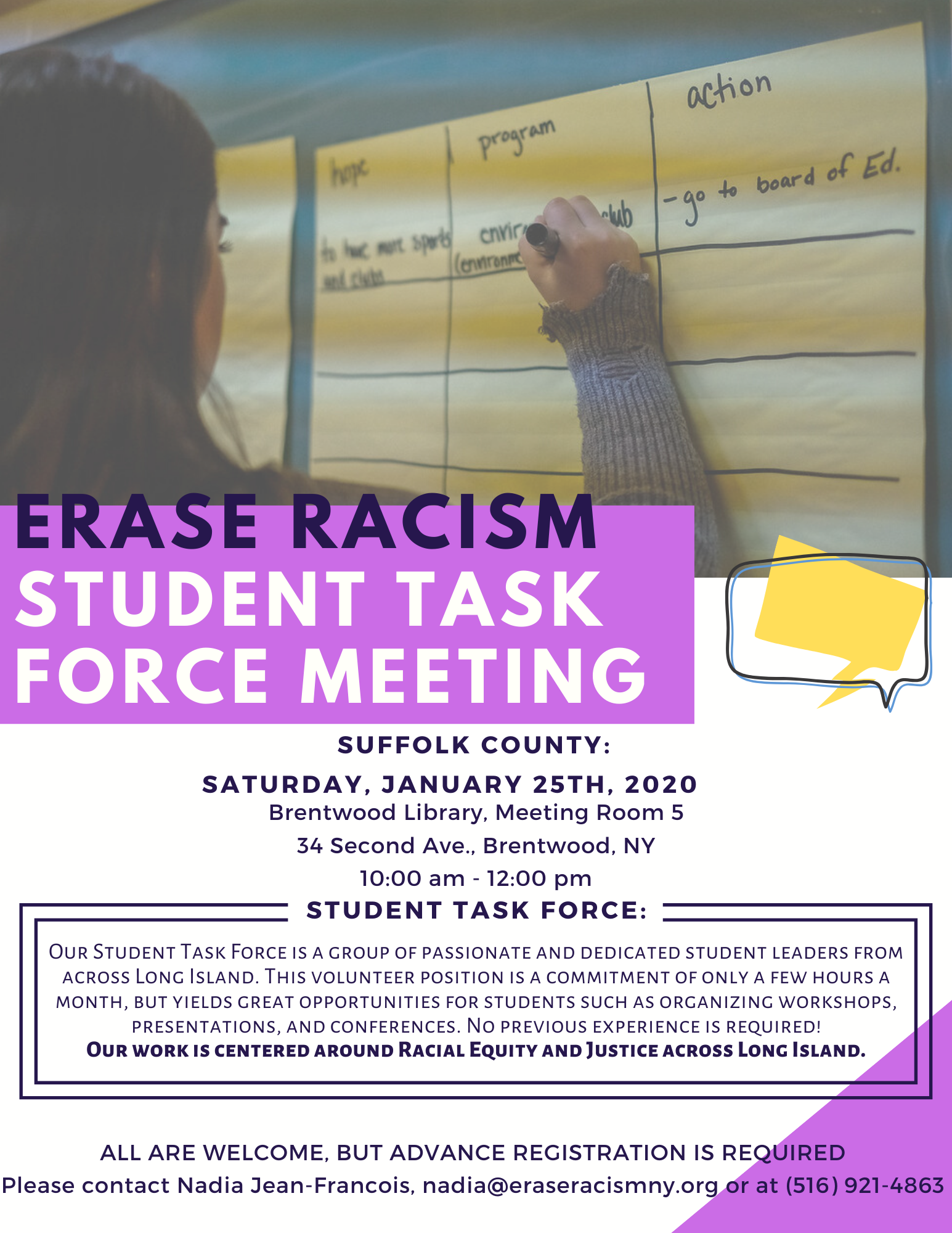 Erase Racism Student Task Force Flyer 3