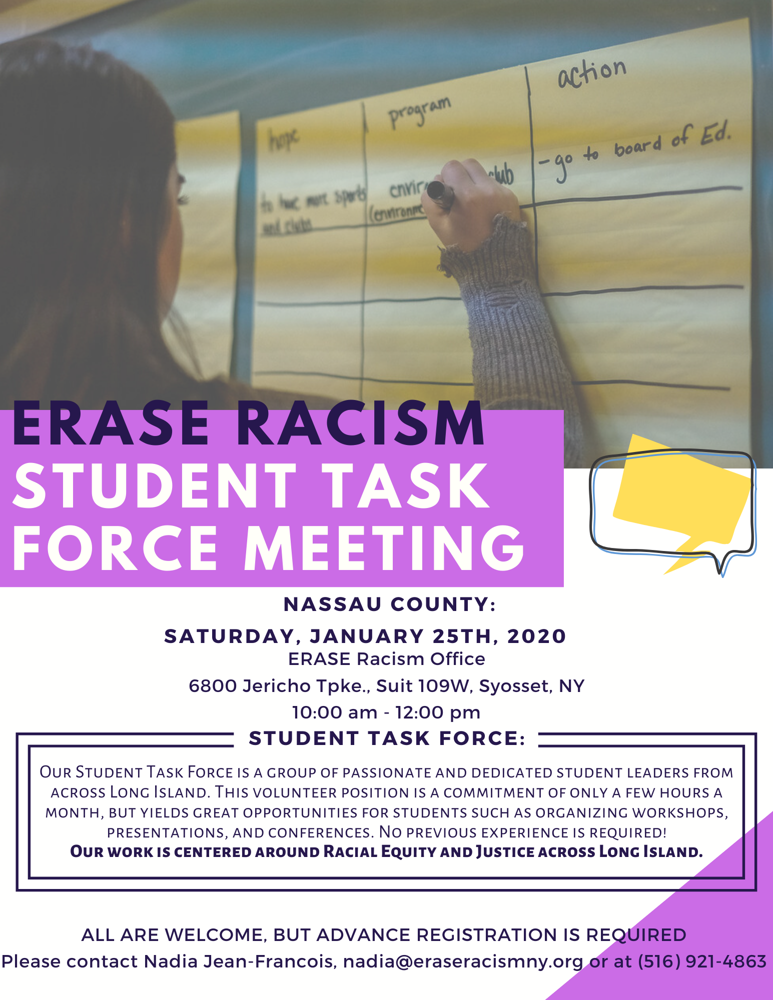 Erase Racism Student Task Force Flyer 5
